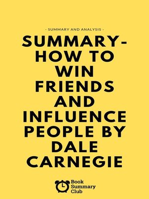 cover image of Summary--How to Win Friends and Influence People